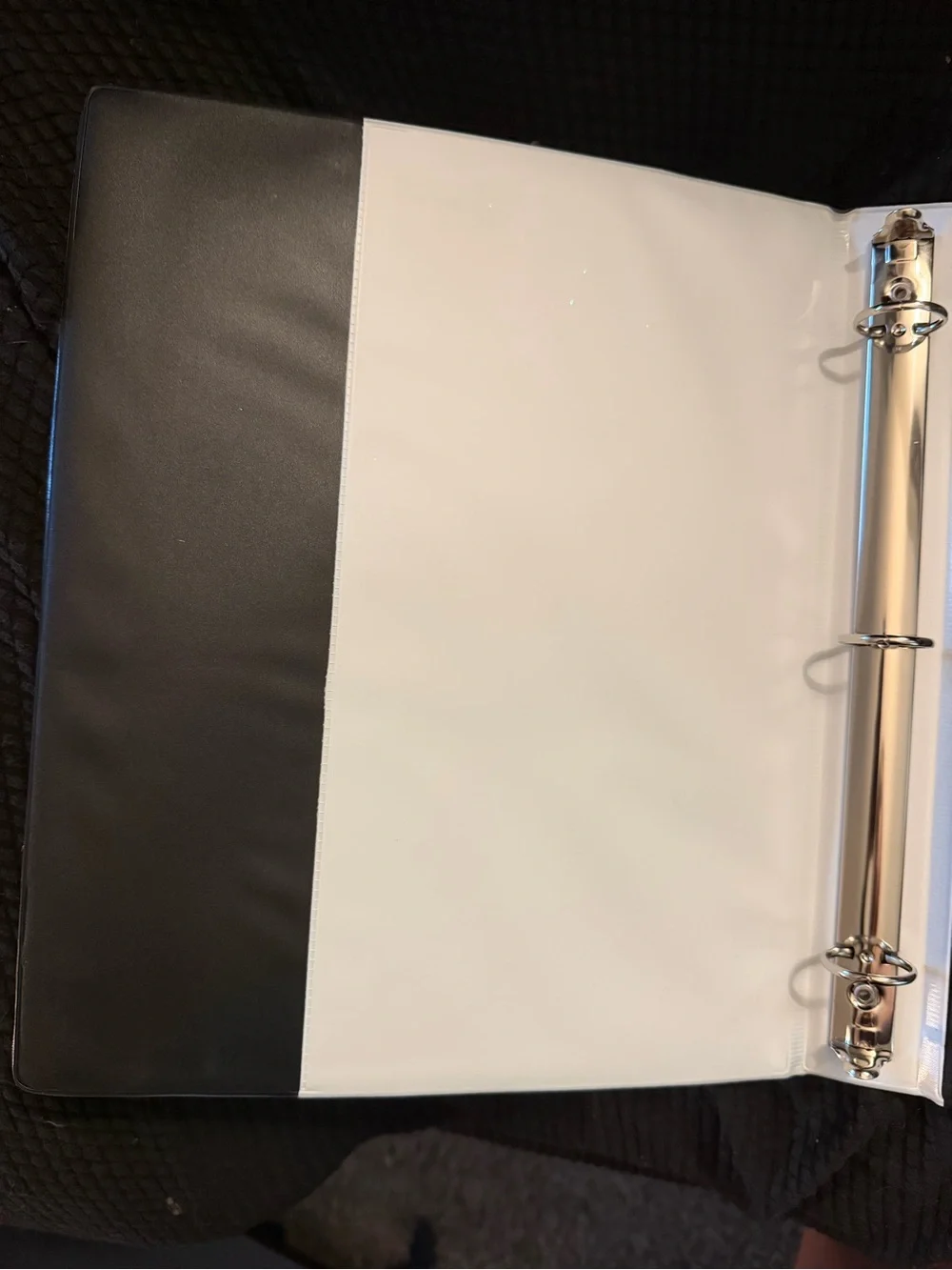 Trapper Keeper Binder Sleeve — Black with Pink, Yellow, Blue, Purple Splatter